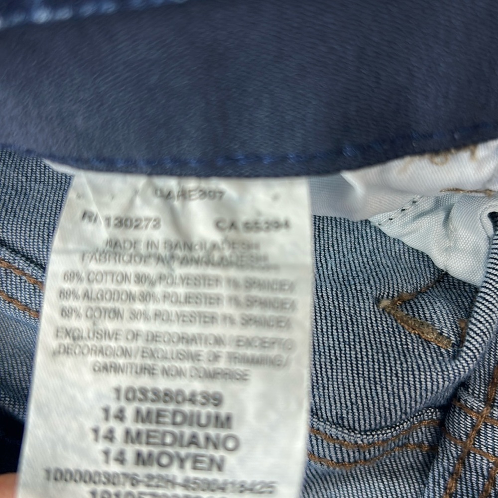 Lee Dark Wash Regular fit mid rise Woman’s Jeans Size 14 Medium - Picture 5 of 5